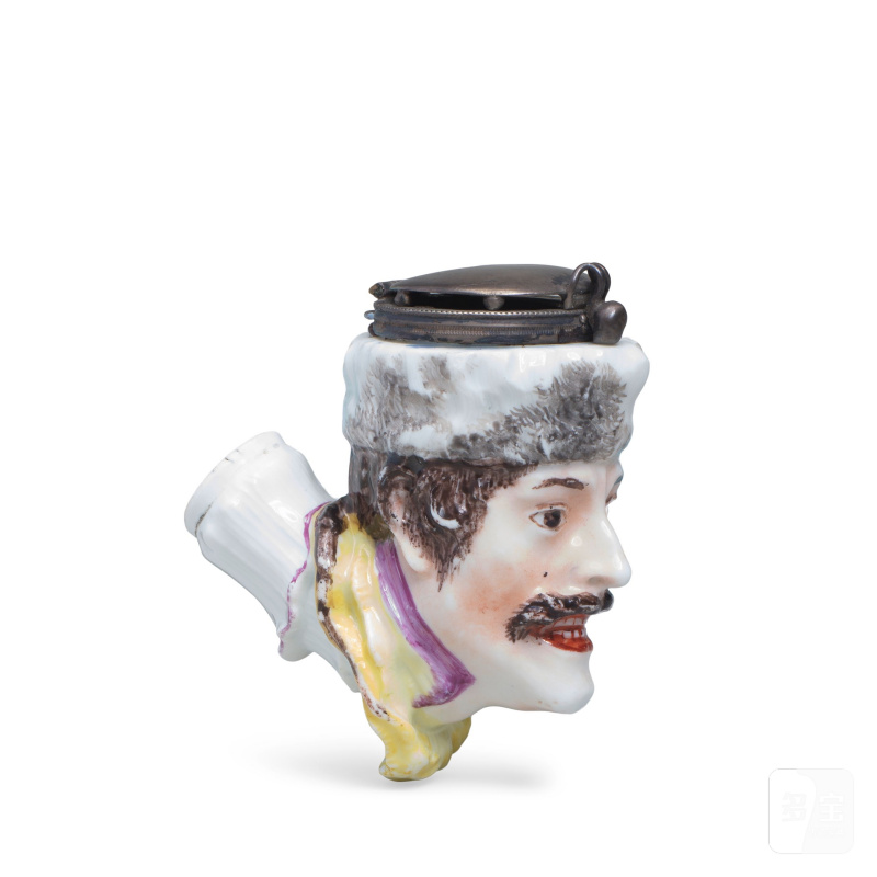 A Meissen pipe head, circa 1740-50 - 图3